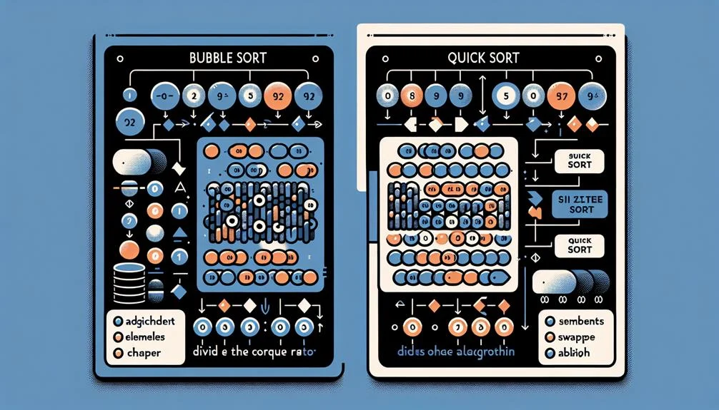 Bubble Sort and Quick  learning style variances